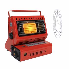 1Pc 2 In 1 Portable Butane Burner Heater Outdoor Butane Gas Heater Warmer Heating Cooking Stove Cooker For Camping Fishing RV Travel Fedex Shippi