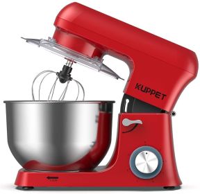 Stand Mixer,Stainless Steel Mixer 6.5-QT, kitchen Mixer 6-Speeds Tilt-Head Food Mixer with Dough Hook, Wire Whip & Flat Beater