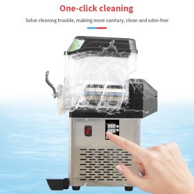 110V Commercial Slushy Machine 30L Double Tank 950W Stainless Steel Margarita Frozen Drink With Powerful Compressor Efficient Cooling Perfect for