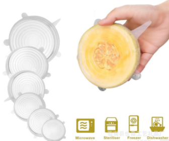 6-piece stretch siliconecover (Option: White-2 Set)