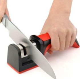 High Quality Professional Knife Sharpener (Color: Black Red)