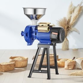 3000W Electric Grain Grinder Corn Wheat Flour Cereal Mill Dry Grinder (Option: Blue)